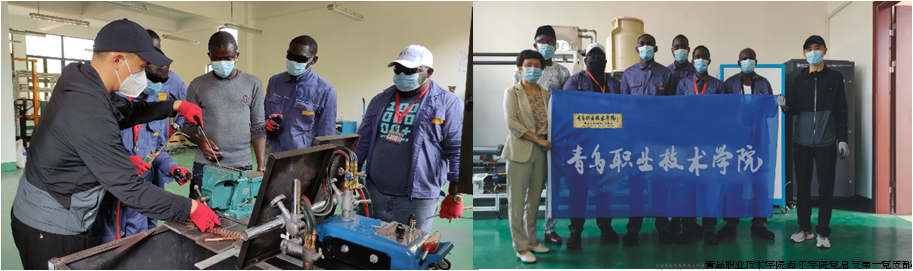 图7 支部成员疫情期间赴非洲加蓬共和国培训当地师资，被授予“最美逆行者”